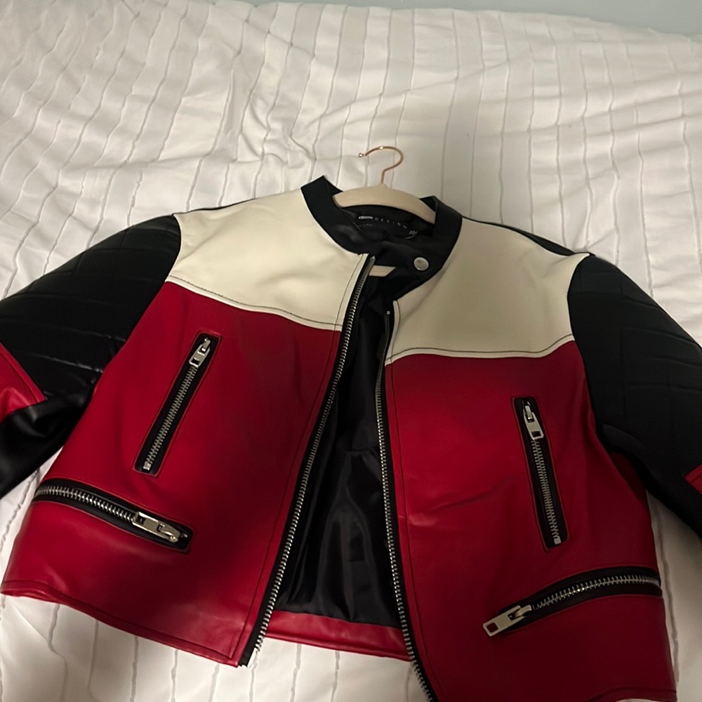 asos leather jacket